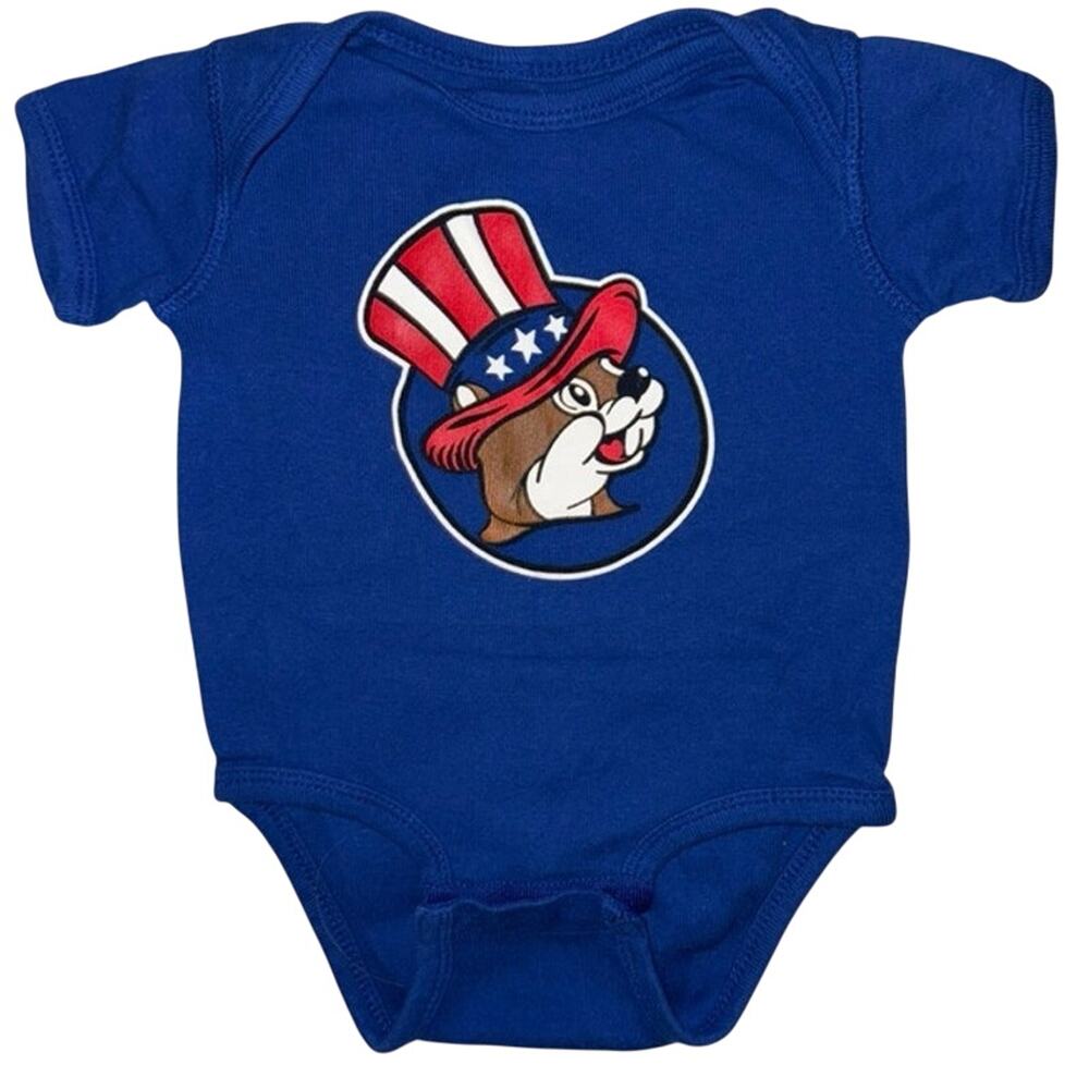 Buc-ee's bucees Baby Bodysuit onesie Beaver 4th of July America 6 Months unisex